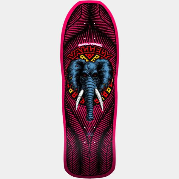 Powell Peralta Mike Vallely Elephant Reissue Deck 9.85" Pink-Black Sheep Skate Shop
