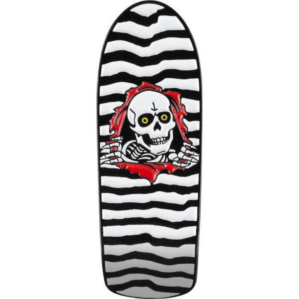 Powell Peralta OG Ripper Deck Lapel Pin Glow in the Dark Black - White-Black Sheep Skate Shop