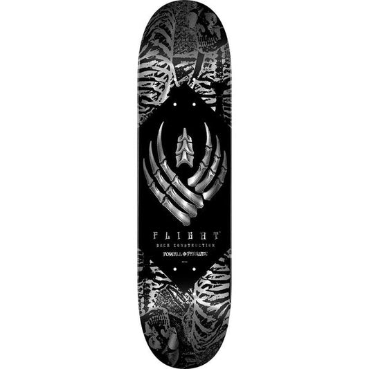 Powell Peralta Skeleton Silver Foil Flight Deck 8.25"-Black Sheep Skate Shop