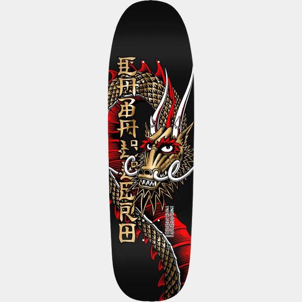 Powell Peralta Steve Caballero Ban This Dragon Reissue Deck 9.265" Black - Gold Foil-Black Sheep Skate Shop