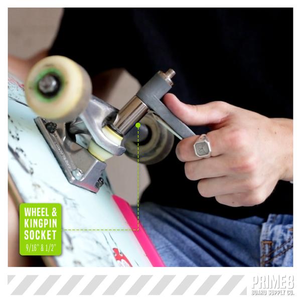 Prime8 #1 Skateboard Tool Black - Charcoal-Black Sheep Skate Shop