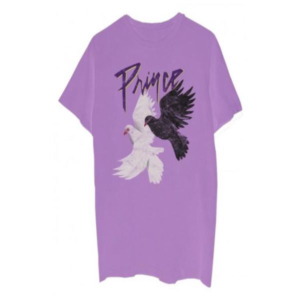 Prince Black White Doves World Tour 84-85 T-shirt Purple-Black Sheep Skate Shop