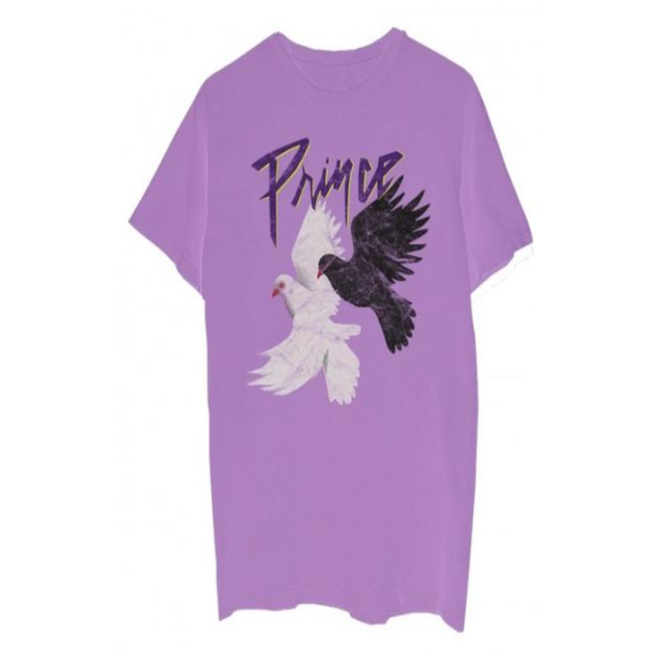 Prince Black White Doves World Tour 84-85 T-shirt Purple-Black Sheep Skate Shop