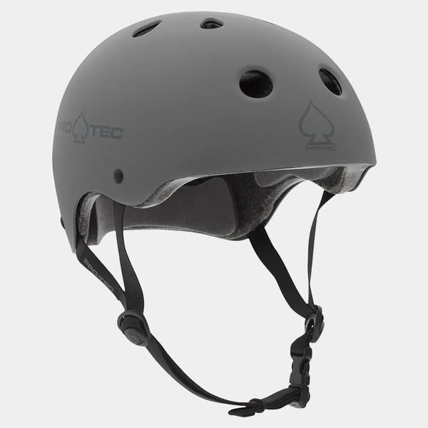 Protec Classic Skateboard Helmet CPSC Matte Gray-Black Sheep Skate Shop
