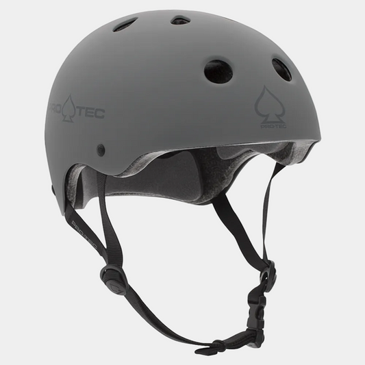 Protec Classic Skateboard Helmet CPSC Matte Gray-Black Sheep Skate Shop