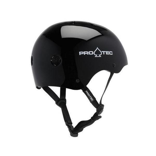 Protec Classic Skateboard Helmet Gloss Black-Black Sheep Skate Shop