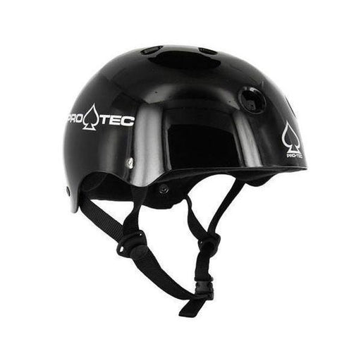 Protec Classic Skateboard Helmet Gloss Black-Black Sheep Skate Shop