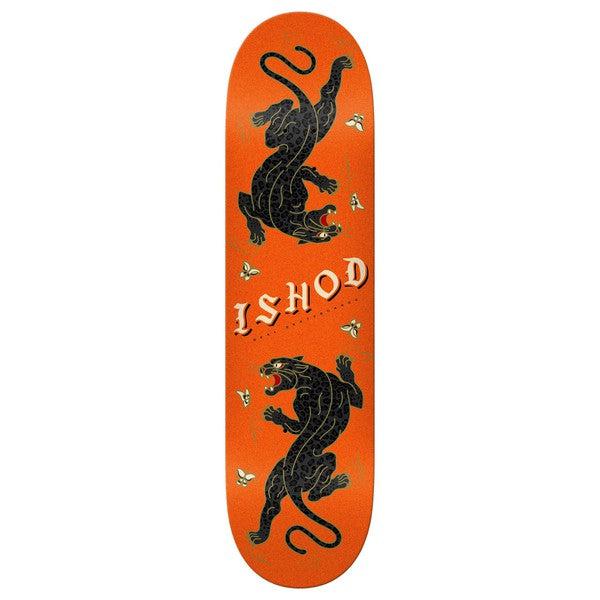 Real Skateboards Ishod Wair Cat Scratch Glitter Bottom Slick Twin Tail Deck 8.3"-Black Sheep Skate Shop