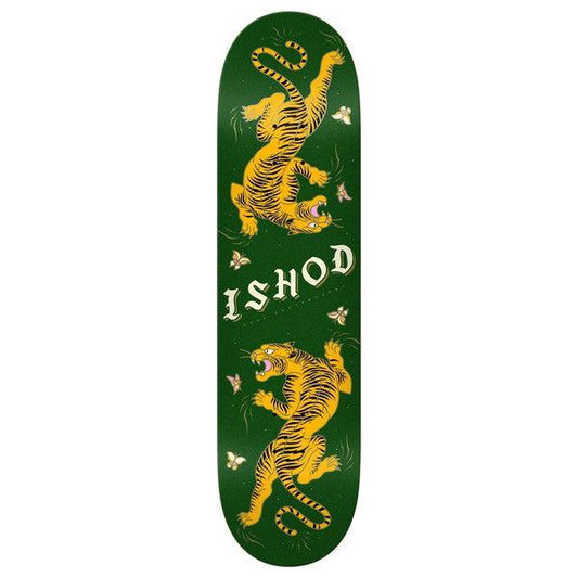 Real Skateboards Ishod Wair Cat Scratch Glitter Bottom Twin Tail Deck 8.5"-Black Sheep Skate Shop