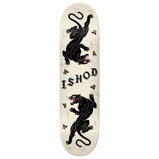 Real Skateboards Ishod Wair Cat Scratch Glitter Bottom Twin Tail Deck 8.75"-Black Sheep Skate Shop