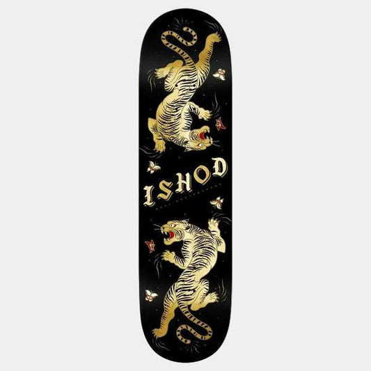 Real Skateboards Ishod Wair Cat Scratch Twin Tail DBX Basalt Deck 8.5"-Black Sheep Skate Shop