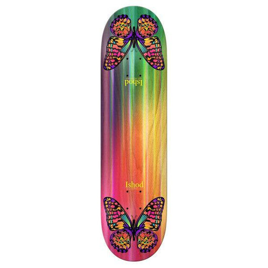 Real Skateboards Ishod Wair Rainbow Monarch Twin Tail Deck 8.5"-Black Sheep Skate Shop