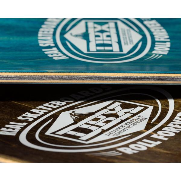 Real Skateboards Oval DBX Basalt Deck 8.5" Blue Foil-Black Sheep Skate Shop