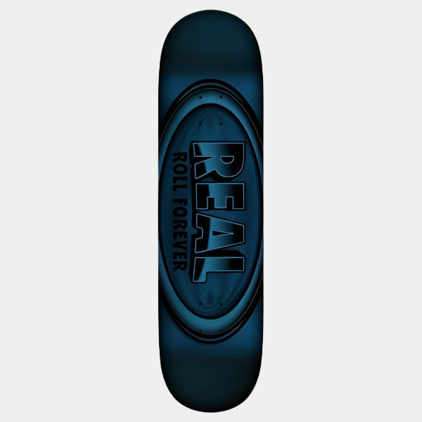Real Skateboards Oval DBX Basalt Deck 8.5" Blue Foil-Black Sheep Skate Shop