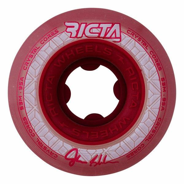 Ricta Wheels John Shanahan Crystal Cores 53mm 95a Clear Red-Black Sheep Skate Shop