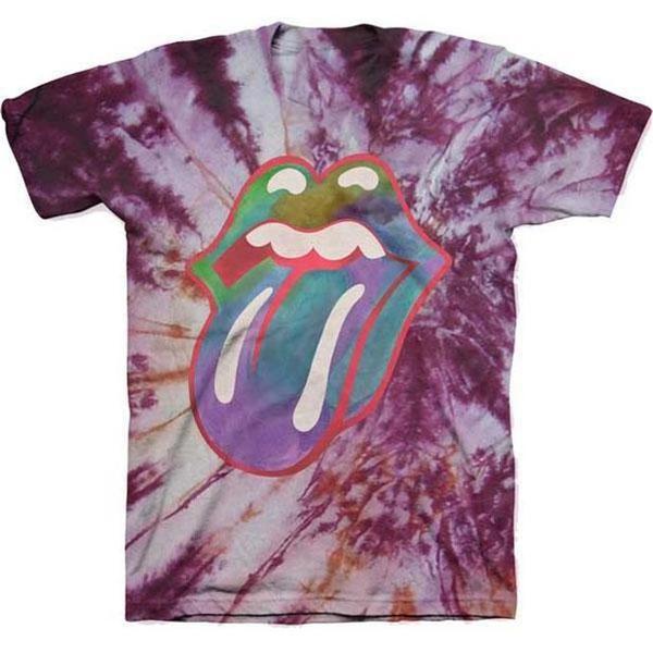 Rolling Stones Tongue Logo Tee - Multi Tie Dye-Black Sheep Skate Shop