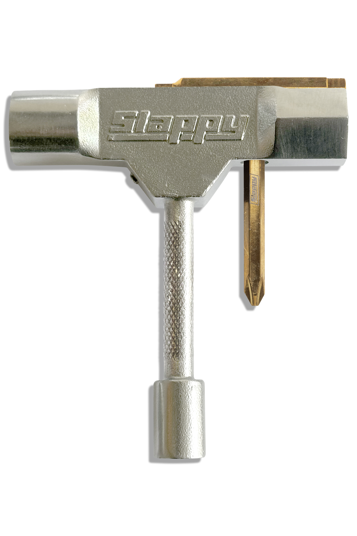 Slappy Trucks ST1  Standard Skate Tool with Rethreader and Bearing Press Silver