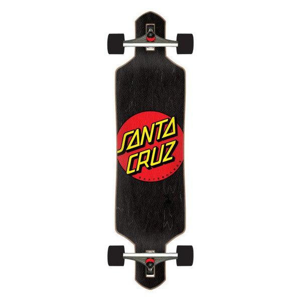 Santa Cruz Classic Dot Drop Down Cruzer Longboard Complete 36"-Black Sheep Skate Shop