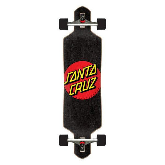 Santa Cruz Classic Dot Drop Down Cruzer Longboard Complete 36"-Black Sheep Skate Shop