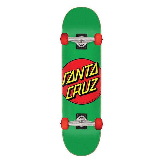 Santa Cruz Classic Dot Mid Skateboard Complete 7.8" Green-Black Sheep Skate Shop