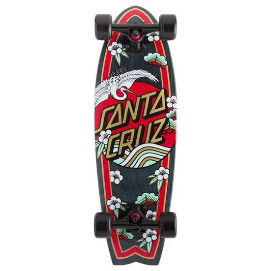 Santa Cruz Crane Dot Shark Cruiser Complete Skateboard 8.8" x 27.7"-Black Sheep Skate Shop