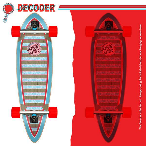 Santa Cruz Decoder Wave Pintail Cruiser Longboard Complete 33"-Black Sheep Skate Shop