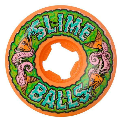 Santa Cruz Slime Balls Fish Balls Wheels 56mm 99a Orange-Black Sheep Skate Shop