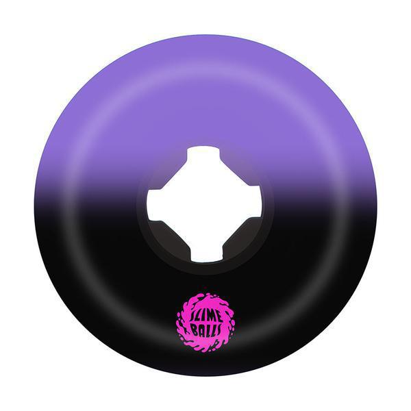 Santa Cruz Slime Balls Greetings Speed Balls Wheels 53mm 99a Purple - Black-Black Sheep Skate Shop