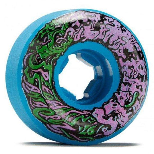 Santa Cruz Slime Balls Vomit Mini Wheels 53mm 97a Blue-Black Sheep Skate Shop