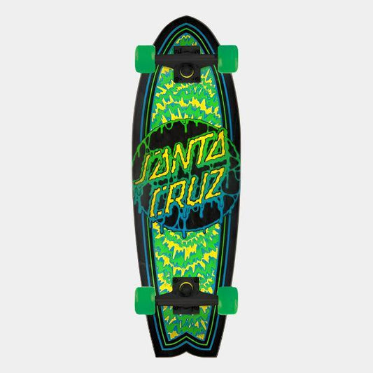 Santa Cruz Toxic Dot Shark Cruiser Complete Skateboard 8.8" x 27.7"-Black Sheep Skate Shop