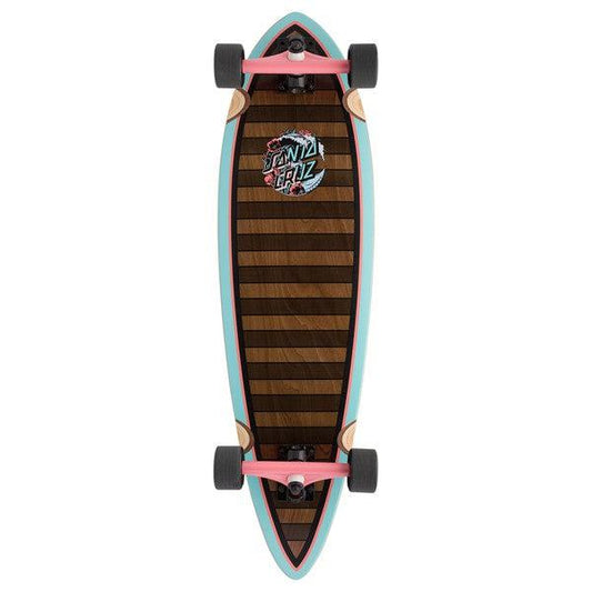 Santa Cruz Wave Dot Splice Pintail Cruiser Longboard Complete 9.2" x 33"-Black Sheep Skate Shop