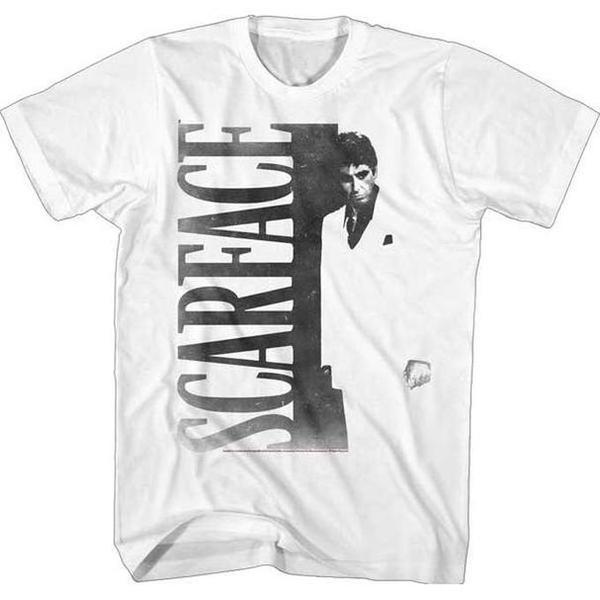 Scarface Movie Tee White - Black-Black Sheep Skate Shop