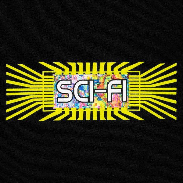 Sci-Fi Fantasy Skateboards Chip T-Shirt Black-Black Sheep Skate Shop