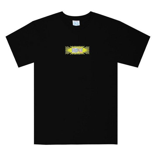 Sci-Fi Fantasy Skateboards Chip T-Shirt Black-Black Sheep Skate Shop