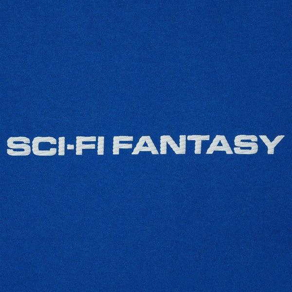 Sci-Fi Fantasy Skateboards Textured Logo T-Shirt Royal Blue-Black Sheep Skate Shop