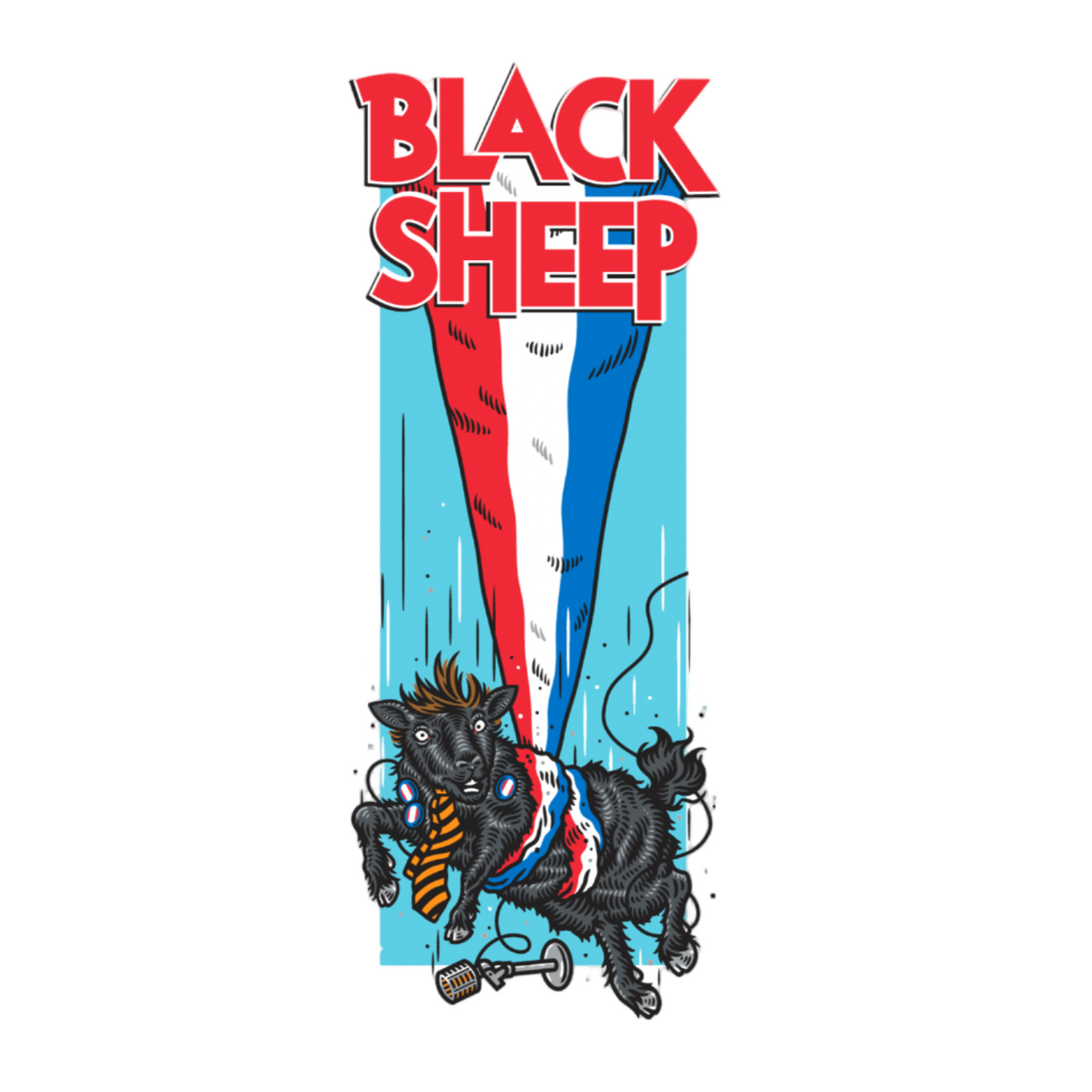 Todd Bratrud x Black Sheep "Farley" T-Shirt White