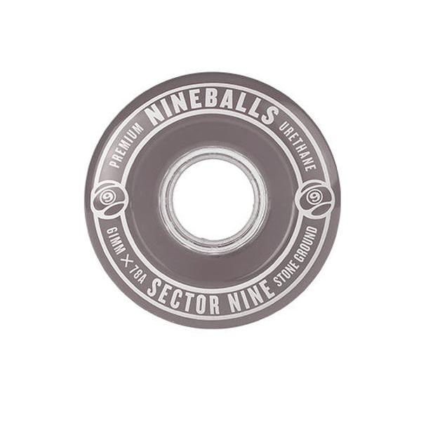 Sector 9 Nine Balls Soft Cruiser Wheels 78a 61mm Clear Smoke-Black Sheep Skate Shop