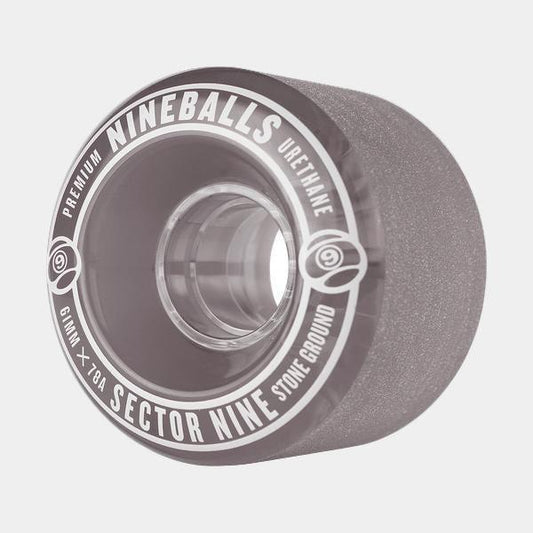 Sector 9 Nine Balls Soft Cruiser Wheels 78a 61mm Clear Smoke-Black Sheep Skate Shop