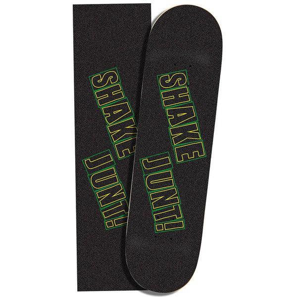 Shake Junt x Baker Skateboards Bake Junt Logo Griptape Green - Yellow-Black Sheep Skate Shop