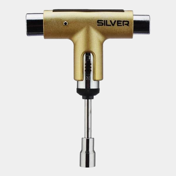Silver Premium Ratchet Skateboard Tool Gold-Black Sheep Skate Shop
