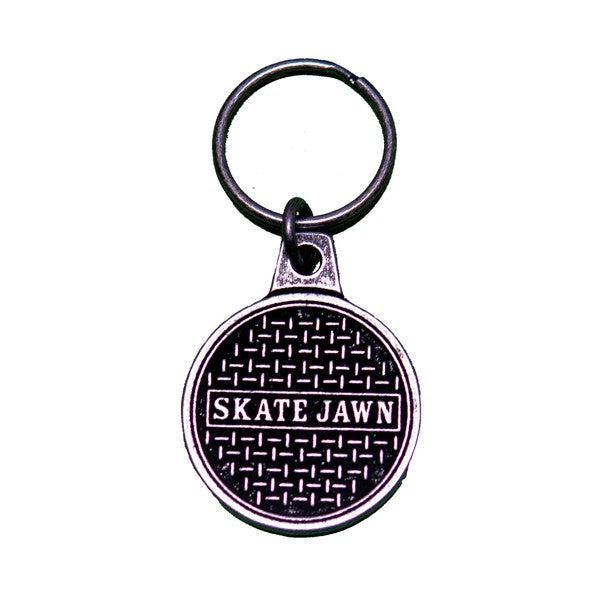 Skate Jawn Sewer Cap Metal Keychain-Black Sheep Skate Shop