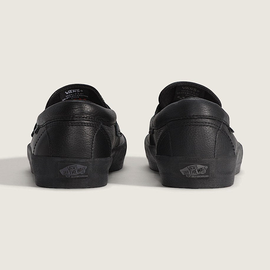 Vans Skate Loafer Shoe Leather Black - Black