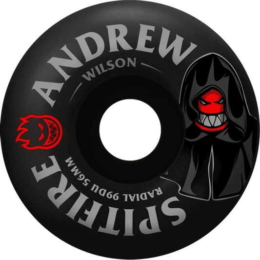 Spitfire Andrew Wilson Burn Squad Formula Four Radials Wheels 99du 56mm Black-Black Sheep Skate Shop