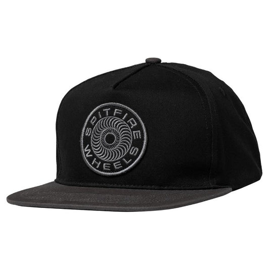 Spitfire Classic '87 Swirl Patch Snapback Hat Black - Grey-Black Sheep Skate Shop