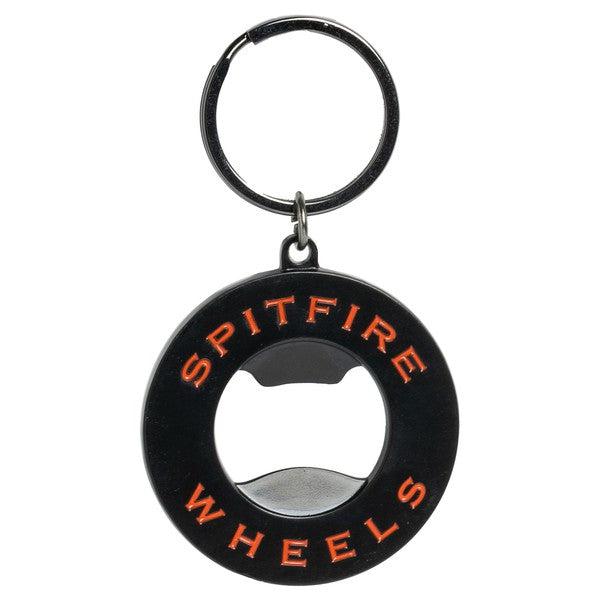 Spitfire Classic Swirl Gold Keychain - Bottle Opener Black - Red-Black Sheep Skate Shop