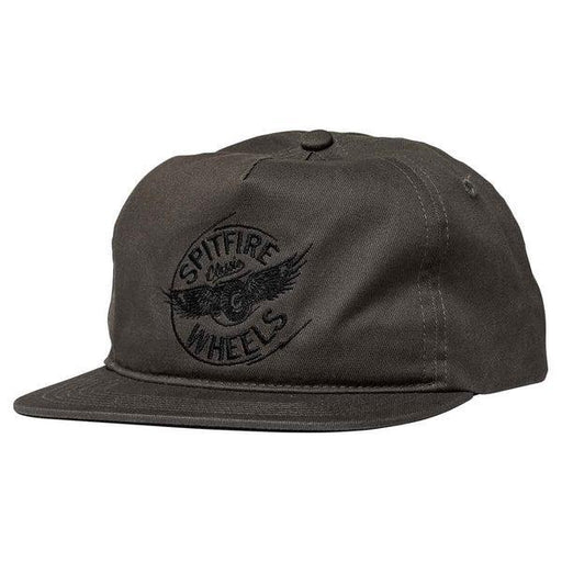 Spitfire Flying Classic Logo Snapback Hat Charcaol - Black-Black Sheep Skate Shop