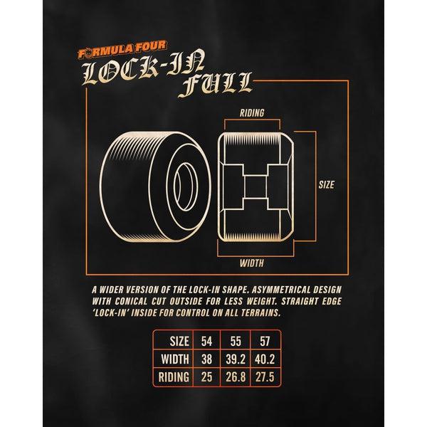 Spitfire Formula Four Lock-Ins Full Wheels Natural 99du 54mm-Black Sheep Skate Shop