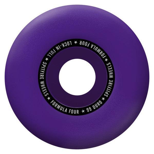 Spitfire Formula Four Lock-Ins Full Wheels Purple 99du 54mm-Black Sheep Skate Shop