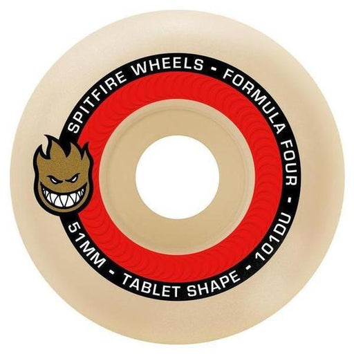 Spitfire Formula Four Tablets Wheels Natural 101du 53mm-Black Sheep Skate Shop