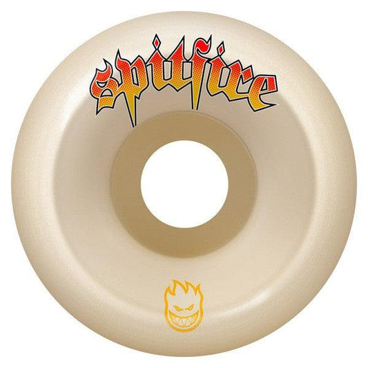 Spitfire Formula Four Venom Script Conical Full Wheels 99du 54mm White-Black Sheep Skate Shop